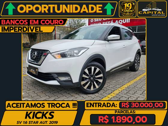 NISSAN KICKS 1.6 16V FLEXSTART SV 4P XTRONIC NISSAN KICKS 1.6 16V FLEXSTART SV 4P XTRONIC